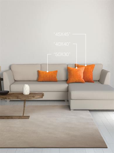 Home Daily Series Mandalina Rengi Kırlent Yastık Kılıfı