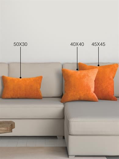 Home Daily Series Mandalina Rengi Kırlent Yastık Kılıfı