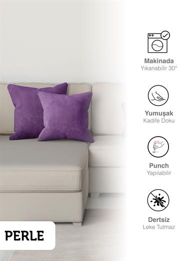 Home Daily Series Menekşe Moru Rengi Kırlent Yastık Kılıfı