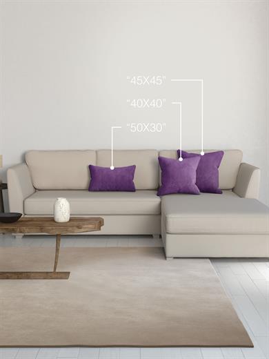 Home Daily Series Menekşe Moru Rengi Kırlent Yastık Kılıfı