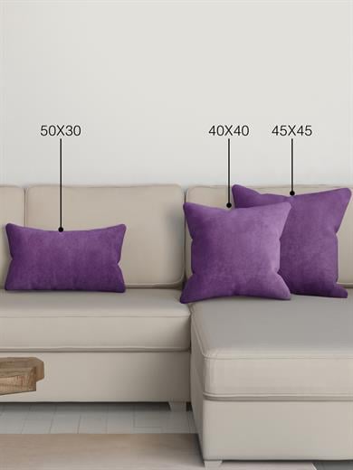 Home Daily Series Menekşe Moru Rengi Kırlent Yastık Kılıfı