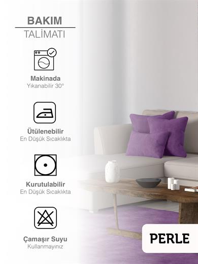Home Daily Series Menekşe Moru Rengi Kırlent Yastık Kılıfı