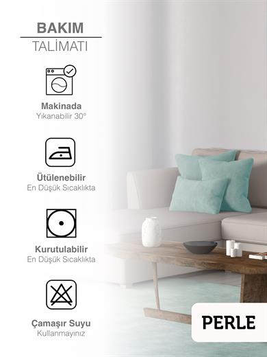 Home Daily Series Sis Mavisi Rengi Kırlent Yastık Kılıfı