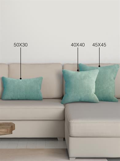 Home Daily Series Sis Mavisi Rengi Kırlent Yastık Kılıfı