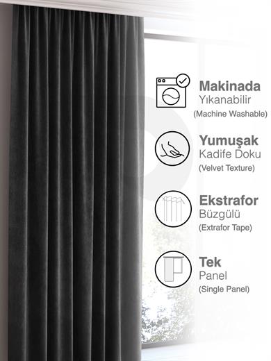 Home Daily Series Siyah Rengi Ada Fon Perde