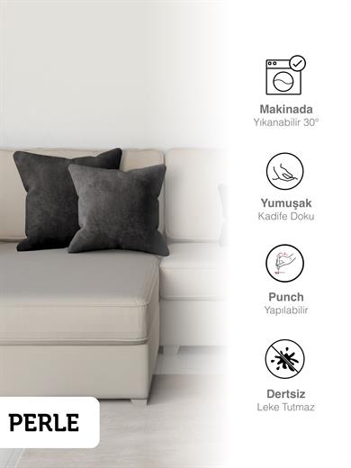 Home Daily Series Siyah Renk Kırlent Yastık Kılıfı
