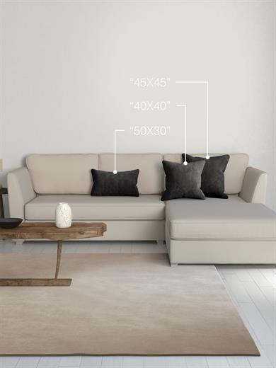 Home Daily Series Siyah Renk Kırlent Yastık Kılıfı