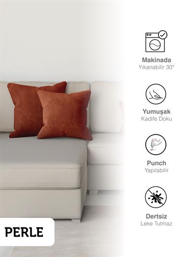 Home Daily Series Tarçın Rengi Kırlent Yastık Kılıfı