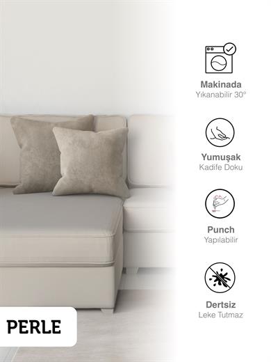 Home Daily Series Taş Rengi Kırlent Yastık Kılıfı