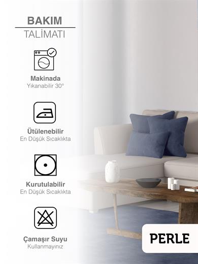 Home Daily Series Uzay Mavisi Rengi Kırlent Yastık Kılıfı