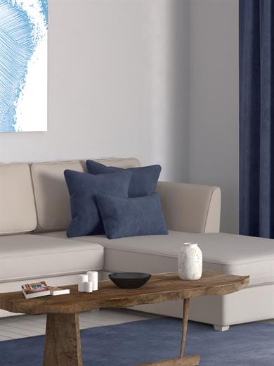 Home Daily Series Uzay Mavisi Rengi Kırlent Yastık Kılıfı