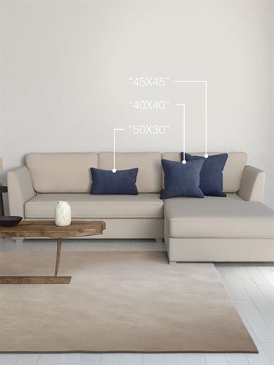 Home Daily Series Uzay Mavisi Rengi Kırlent Yastık Kılıfı