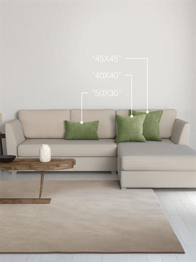Home Daily Series Zeytin Yaprağı Rengi Kırlent Yastık Kılıfı