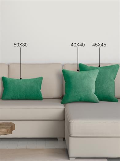 Home Daily Series Zümrüt Yeşili Rengi Kırlent Yastık Kılıfı