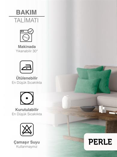 Home Daily Series Zümrüt Yeşili Rengi Kırlent Yastık Kılıfı