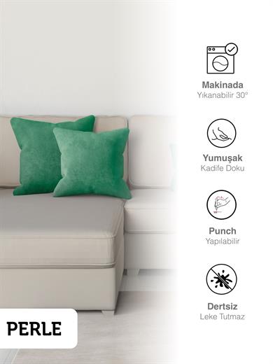 Home Daily Series Zümrüt Yeşili Rengi Kırlent Yastık Kılıfı
