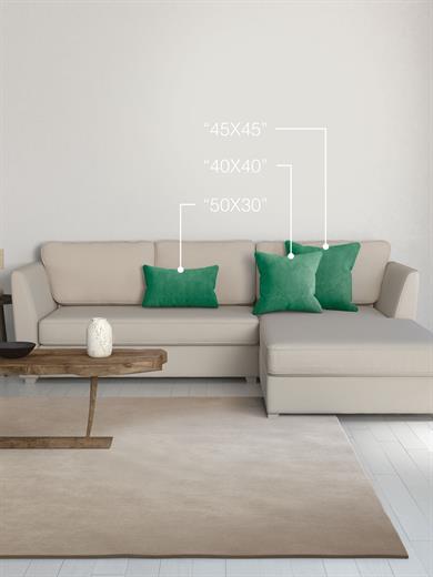 Home Daily Series Zümrüt Yeşili Rengi Kırlent Yastık Kılıfı