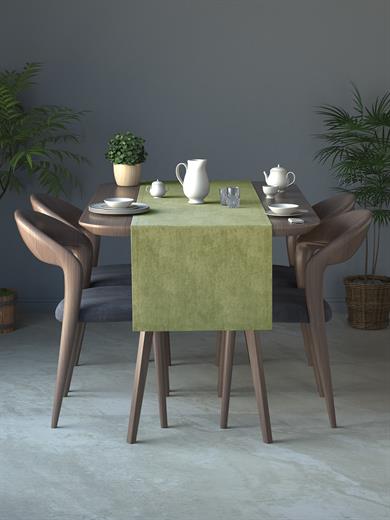 Kadife Dokulu Ada Çayı Rengi Daily Series Runner 40 X 140