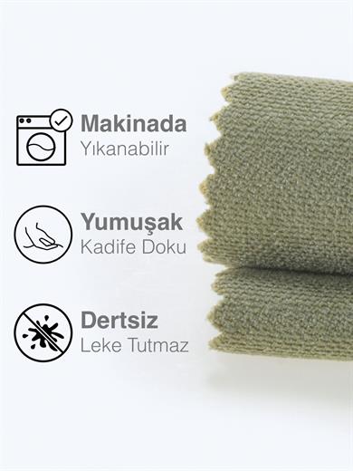 Kadife Dokulu Ada Çayı Rengi Daily Series Runner 40 X 140