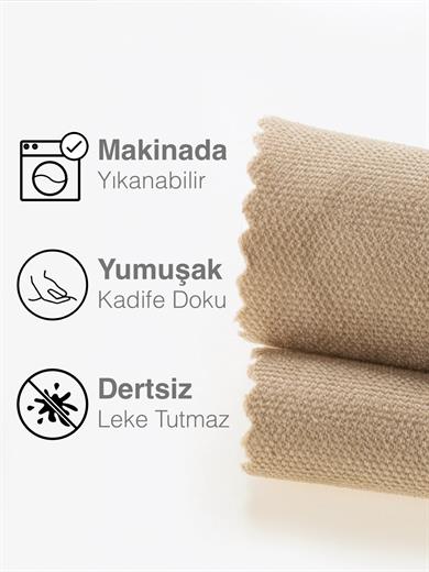 Kadife Dokulu Sahra Beji Daily Series Runner 40 X 140