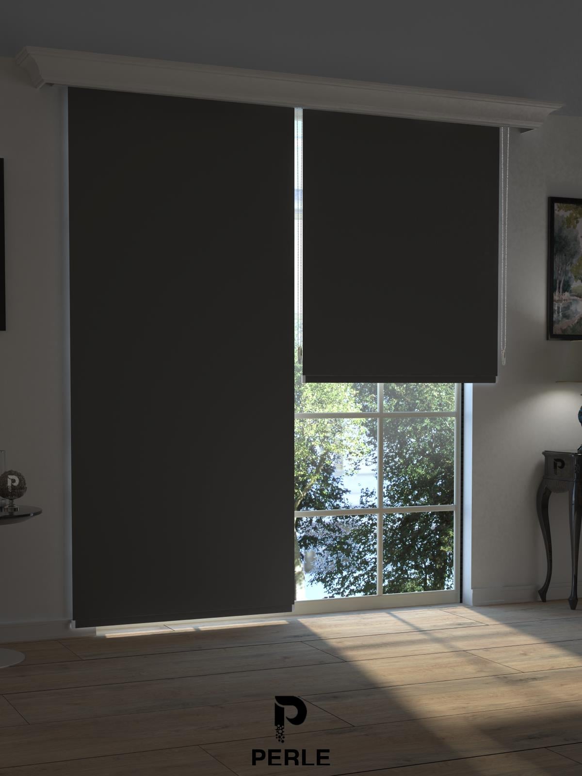  Koyu Gri Blackout Stor Perde Tam Karartma Yüksek Kalite SUPERBLACKOUT