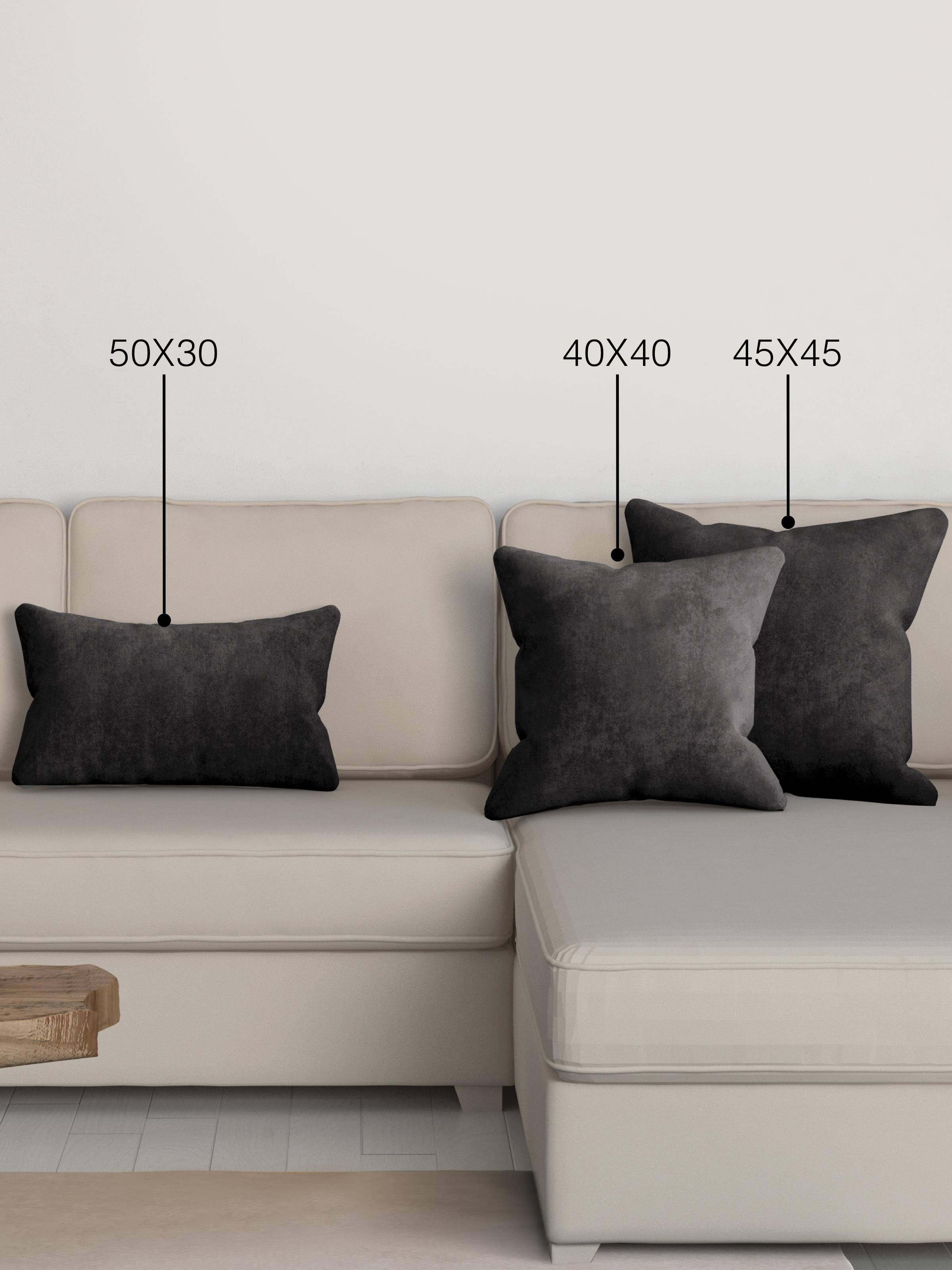 Home Daily Series Siyah Renk Kırlent Yastık Kılıfı