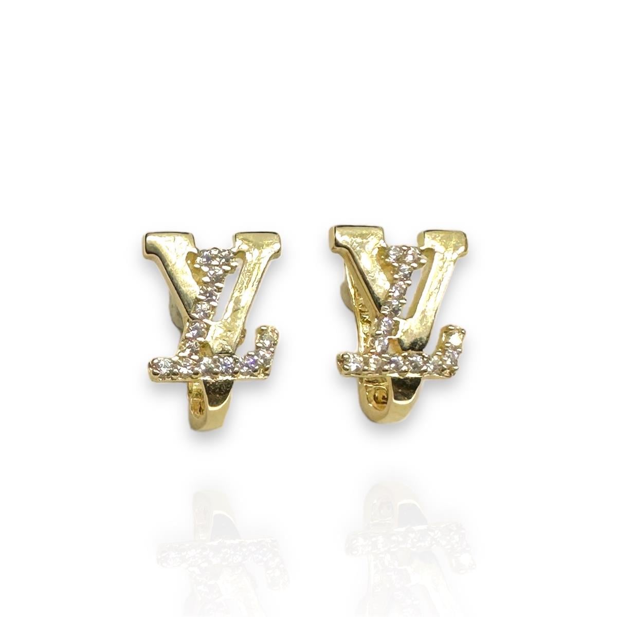 14 Ayar LV Model Altın Küpe 