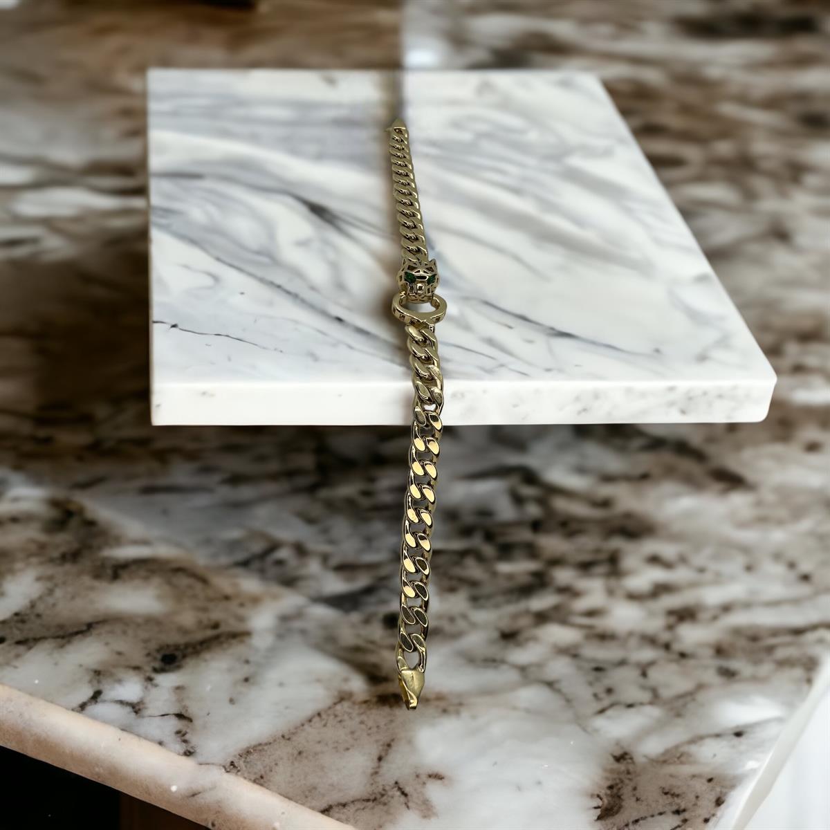 14 Ayar Tek Kaplan Füzyon Gurmet Bileklik