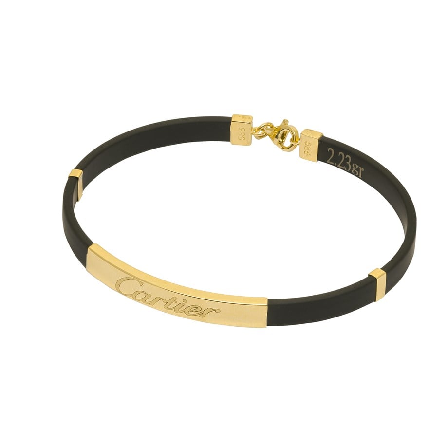 Cartier  Künye Model Kauçuk Bileklik