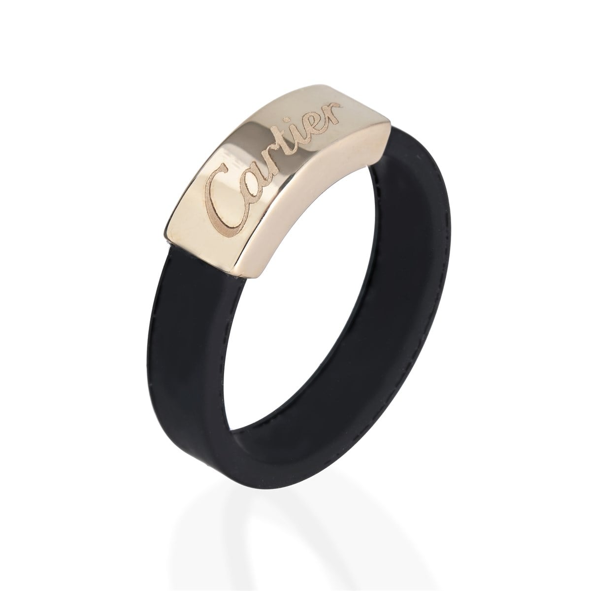 Cartier Model Kauçuk Altın Spor Yüzük