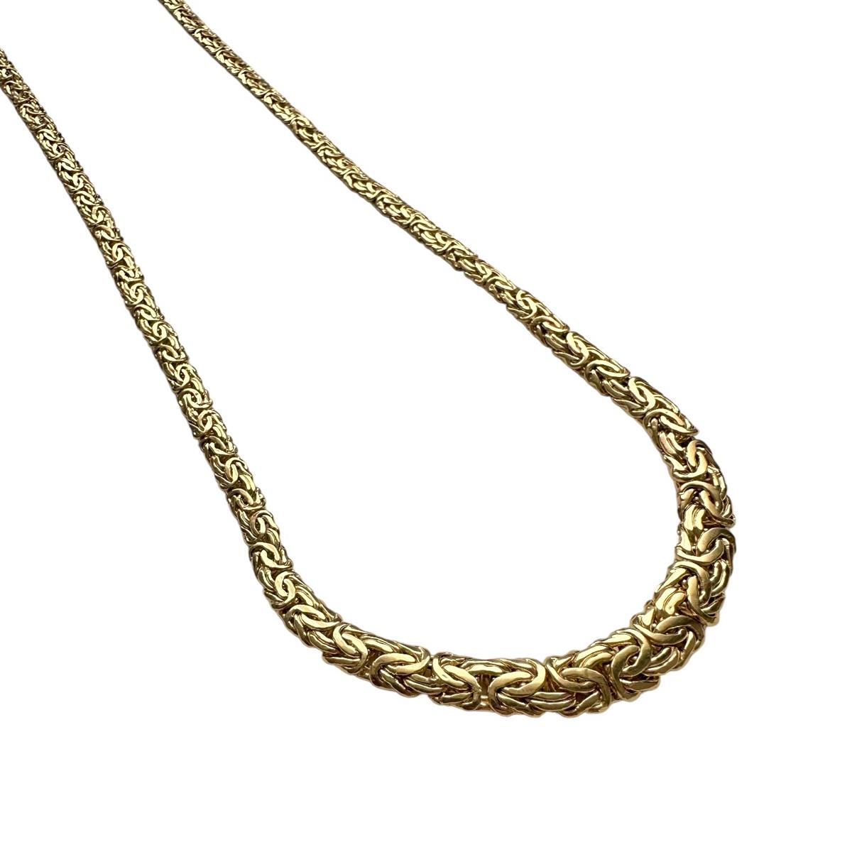 Kral Model Ezme 14 Ayar Altın Süzme Kolye 