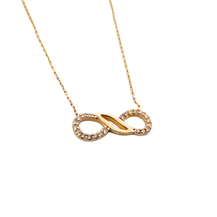  Altın Nesil - 14 Ayar Altın Sonsuzluğa Açılan Kapı Kolye