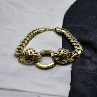 14 Ayar Çift Kaplan Füzyon Gurmet Bileklik