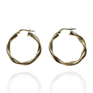 14 Ayar Tuana İtalyan Burma Halka Küpe