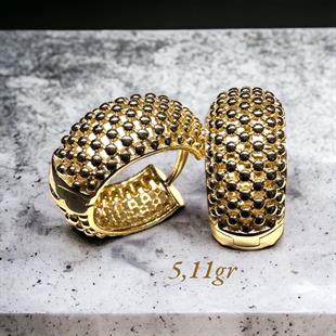 14 Ayar Jessica Model Tasarım Altın Küpe 