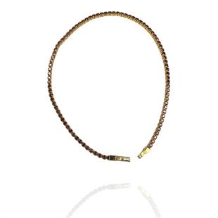 14 Ayar Sarı Altın Renkli Taş Su Yolu Bileklik