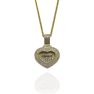 14 Ayar Taşlı Chopart Kolye Ucu 