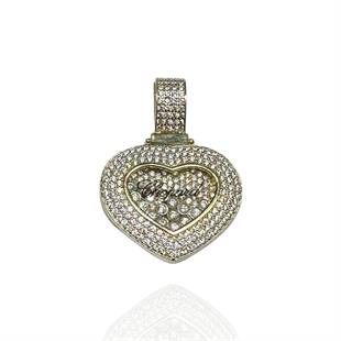 14 Ayar Taşlı Chopart Kolye Ucu 