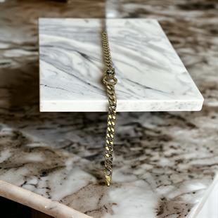 14 Ayar Tek Kaplan Füzyon Gurmet Bileklik