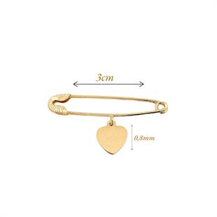 Altın Nesil - 14 Ayar Kalp Levha Hediyelik Filkete