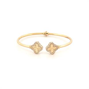 Altın Nesil 14 Ayar Taşlı Kalemli Model Bilezik