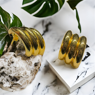 İtalyan Kaburga Model 14 Ayar Çivi Küpe