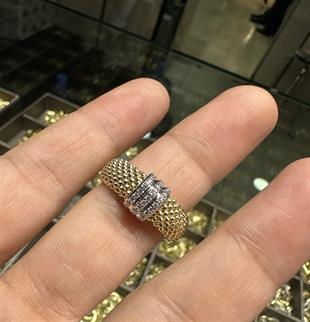 Jessica Model Taşlı Altın Yüzük