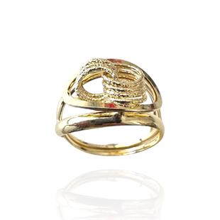 Tasarım Halka Model 14 Ayar Altın İçi Boş Yüzük