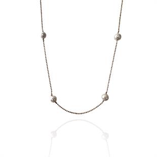 Tasarım Model İncili 14 Ayar Altın Kolye