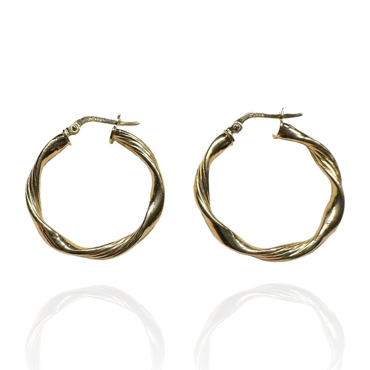 14 Ayar İtalyan Burma Halka Küpe