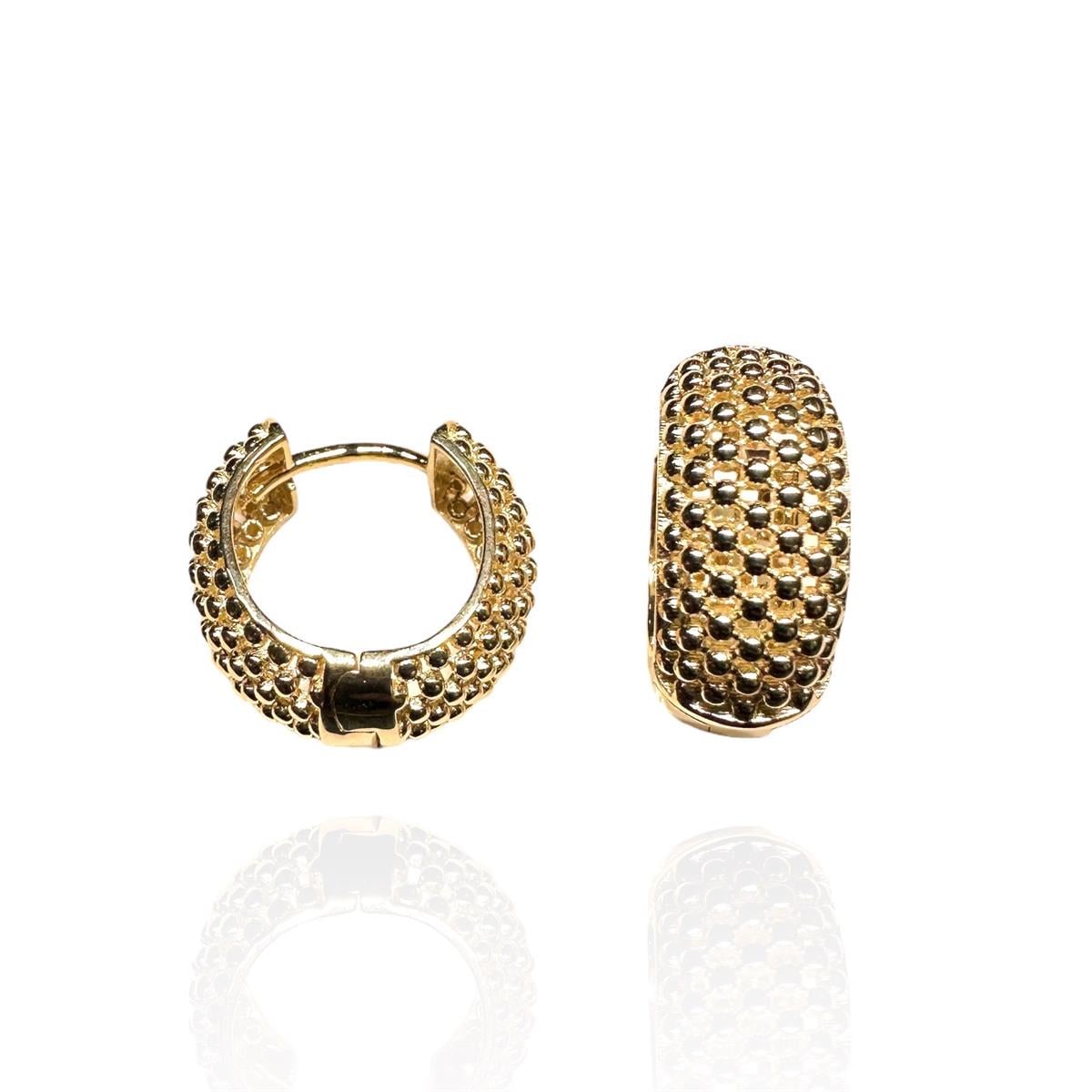 14 Ayar Jessica Model Tasarım Altın Küpe 