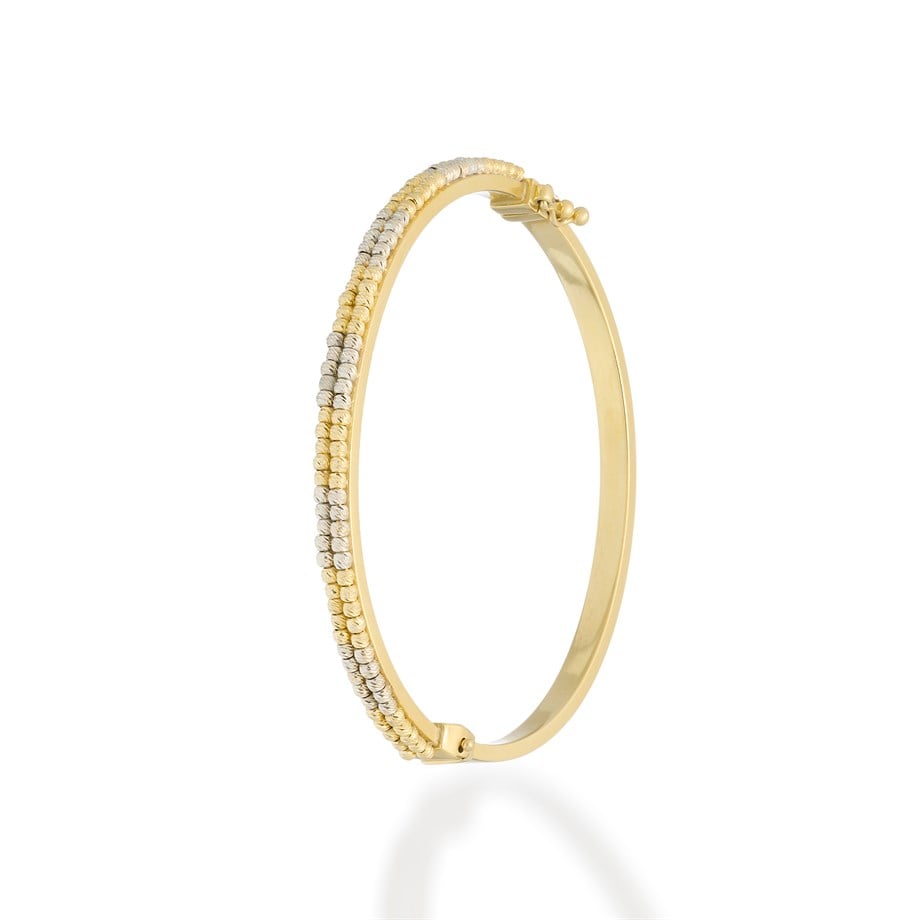 Dorika Çift Şerit Altın Bilezik