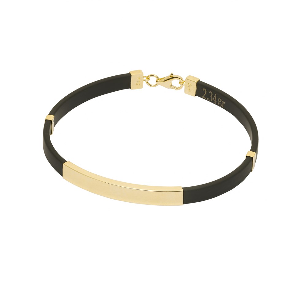 Düz Künye Model Kauçuk Bileklik