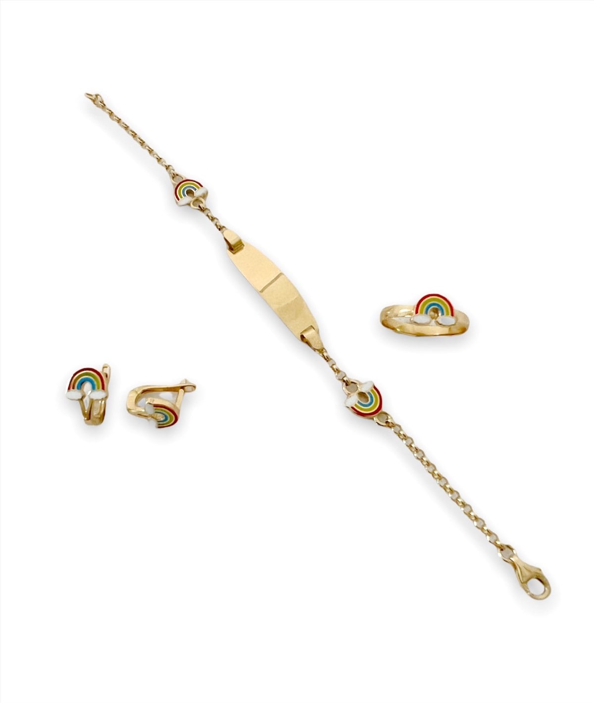 Gökkuşağı Model Çocuk Altın Set